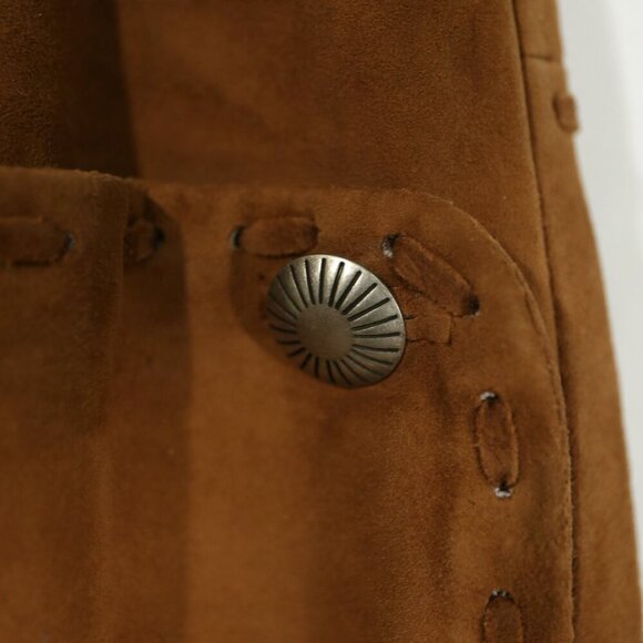 Vintage Old Gringo Suede Leather Pants — Brown, Bootcut, US 6 (33”) - Picture 6 of 10
